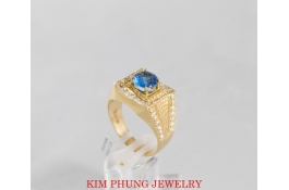 Nhẫn hột xanh dương