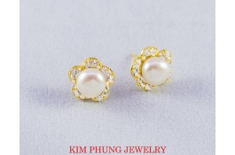 Bông ngọc trai vòng tấm