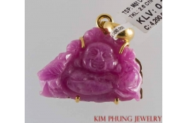 Mặt ruby di lạc bịt vàng 2